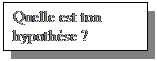 Zone de Texte: Quelle est ton hypothse ?